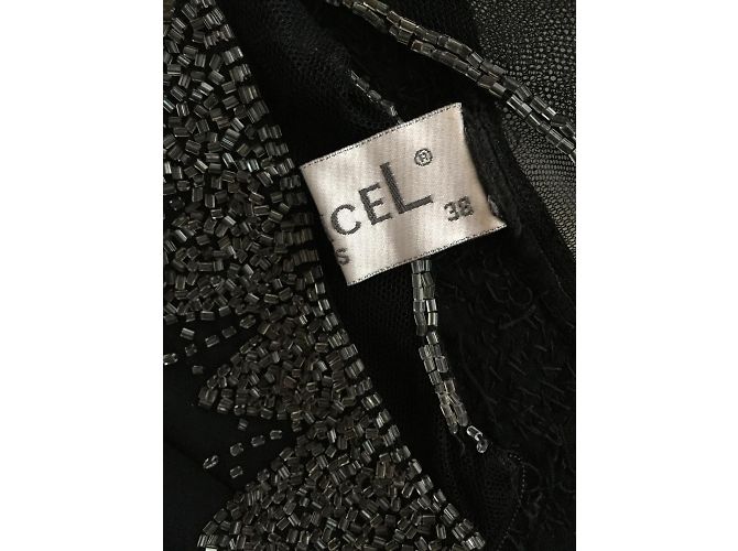 Autre Marque Nuancel Schwarzes Kleid mit Strass Größe 36 - Ansicht 7