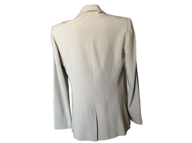 Tara Jarmon Jacke beige aus Viskose Größe 38 - Ansicht 2
