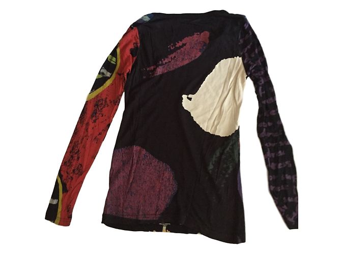 Top Desigual in cotone multicolore XS - vista 2