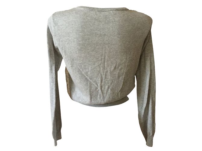 Autre Marque Forever21 Weste mit Stickerei Wolle Grau S - Ansicht 2