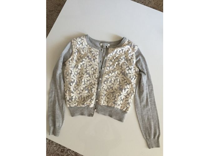 Autre Marque Forever21 Weste mit Stickerei Wolle Grau S - Ansicht 5