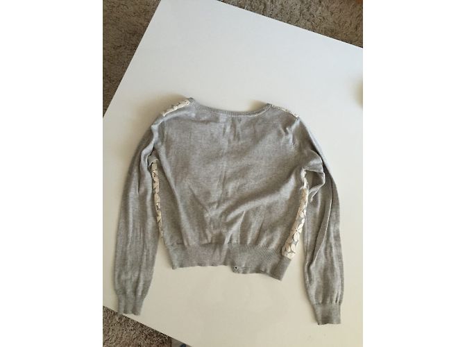 Autre Marque Forever21 Weste mit Stickerei Wolle Grau S - Ansicht 6