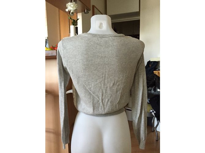 Autre Marque Forever21 Weste mit Stickerei Wolle Grau S - Ansicht 8