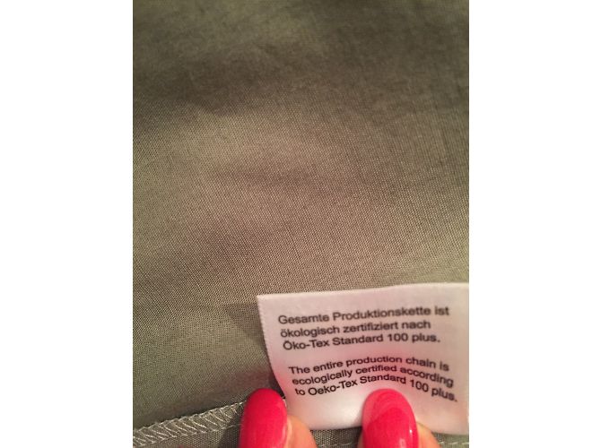 Autre Marque Eterna Khaki Bluse aus Bio-Baumwolle Größe 34 - Ansicht 7