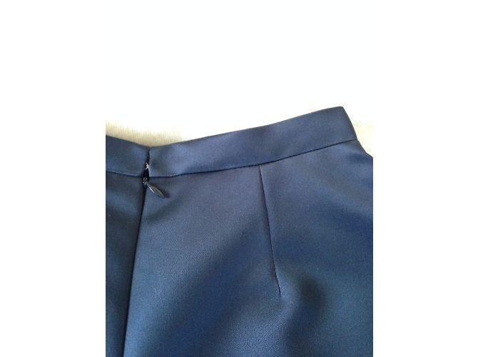 Carven Shorts aus blauem Satin - Ansicht 3