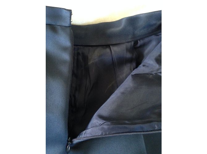 Carven Shorts aus blauem Satin - Ansicht 4