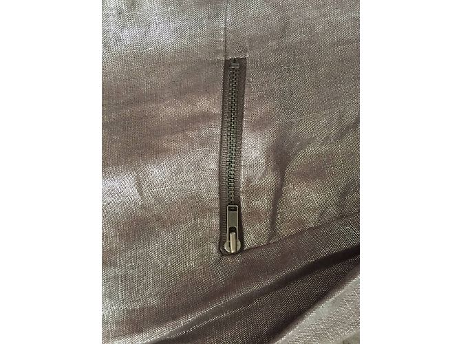 Autre Marque Promod Jacke Braun Metallic Größe 36 Metallisch - Ansicht 4