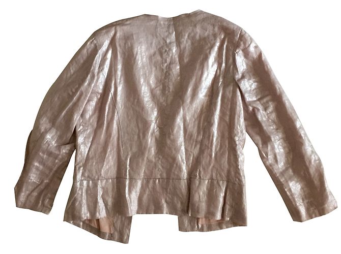 Autre Marque Promod Jacke in Metallic Pink Größe 36 Metallisch - Ansicht 2