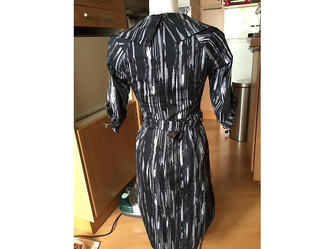 Autre Marque Vestido Katya Wildman de algodón mangas tres cuartos Multicolor - vista 5