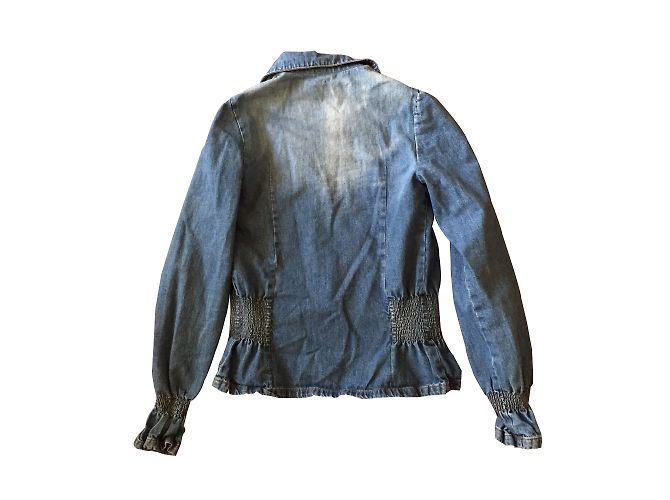 Autre Marque Camicia in denim stretch blu 36/38 - vista 2