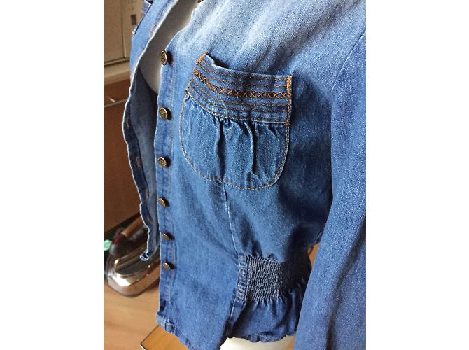 Autre Marque Camicia in denim stretch blu 36/38 - vista 4