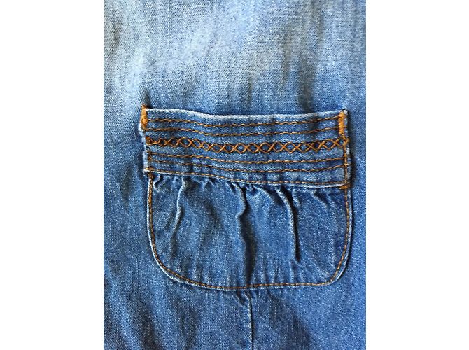 Autre Marque Camicia in denim stretch blu 36/38 - vista 5