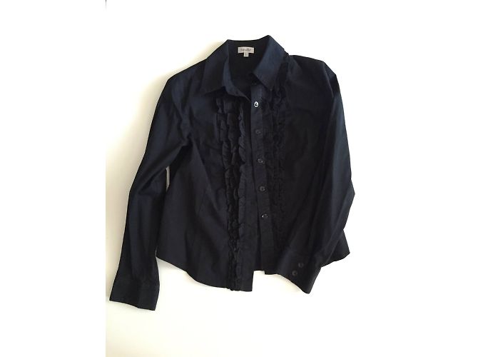 Autre Marque Camisa Antonelle Negra en Algodón Elástico Talla 38 Negro - vista 3