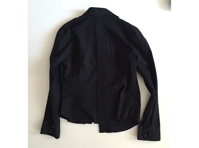 Autre Marque Camisa Antonelle Negra en Algodón Elástico Talla 38 Negro - vista 4