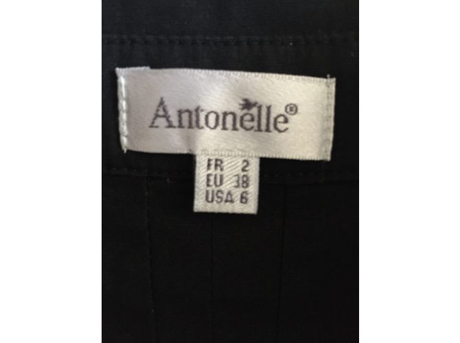 Autre Marque Camisa Antonelle Negra en Algodón Elástico Talla 38 Negro - vista 5