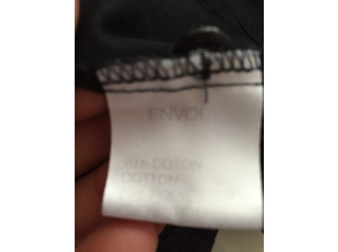 Autre Marque Camisa Entracte de algodón elástico negra Talla 36 Negro - vista 6