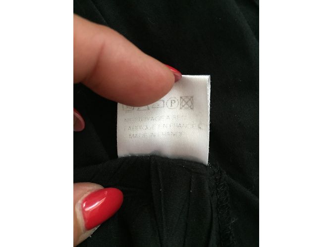 Autre Marque Camisa Entracte de algodón elástico negra Talla 36 Negro - vista 7