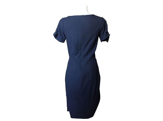 Autre Marque Toupy Kleid in Marineblau aus Stretchgewebe Gr 38 - Ansicht 2