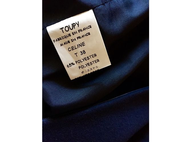 Autre Marque Toupy Kleid in Marineblau aus Stretchgewebe Gr 38 - Ansicht 5