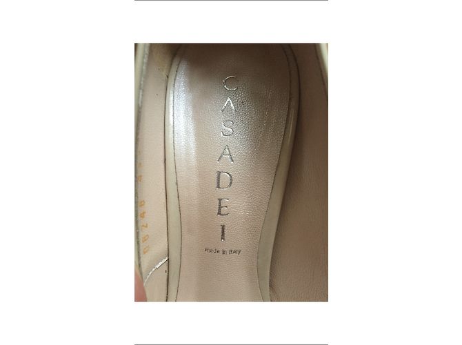Casadei Pumps Lackleder Beige Größe 37 - Ansicht 6