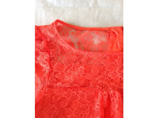 Autre Marque Kookai Spitzen Top Orange Polyamid Größe 36 - Ansicht 5