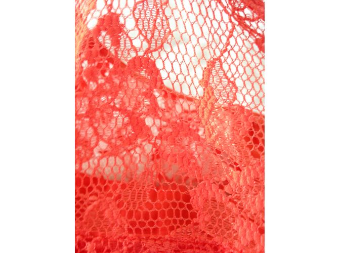 Autre Marque Kookai Spitzen Top Orange Polyamid Größe 36 - Ansicht 7