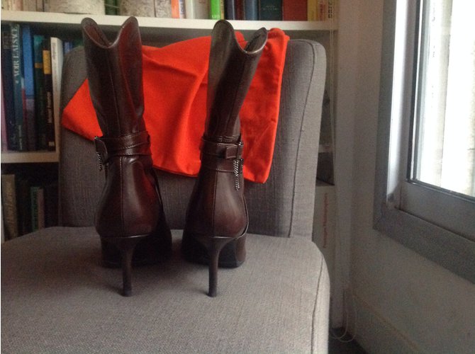 Rodolphe Menudier Botines Chocolate - vista 4