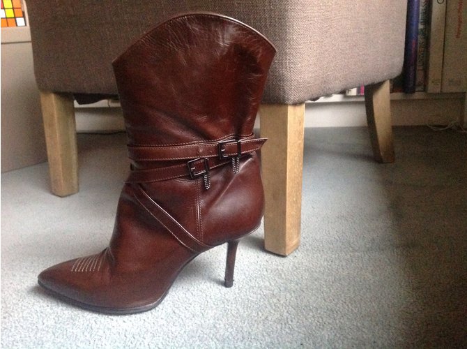 Rodolphe Menudier Botines Chocolate - vista 8