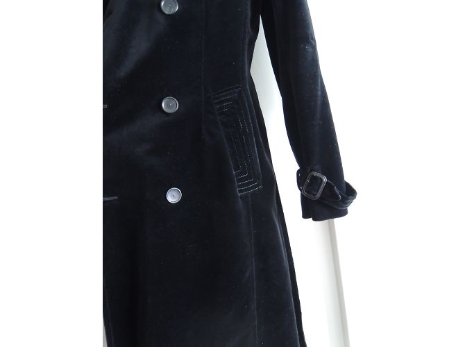 Véronique Branquinho Gabardina de cuero Negro - vista 10