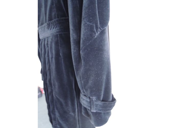Véronique Branquinho Gabardina de cuero Negro - vista 11