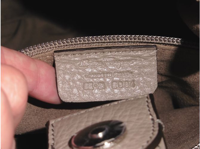 Borsa a mano Salvatore Ferragamo in pelle taupe - vista 4