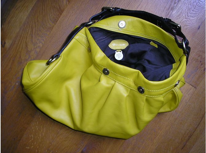 Borsa Mulberry in pelle gialla Giallo - vista 3