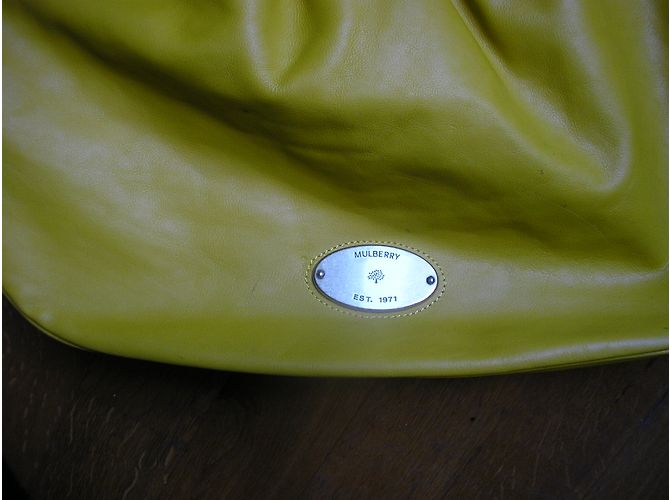 Borsa Mulberry in pelle gialla Giallo - vista 4