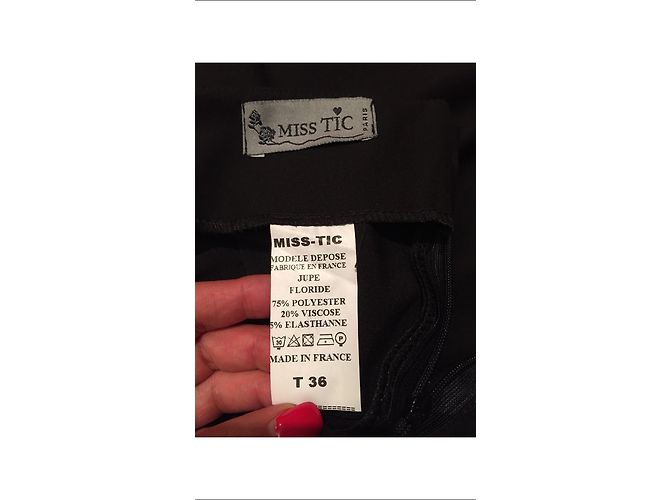 Autre Marque Gonna midi Miss Tic nera taglia 36 Nero - vista 4
