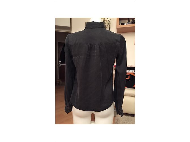 Sinéquanone Seidenbluse Schwarz Größe 38 - Ansicht 4