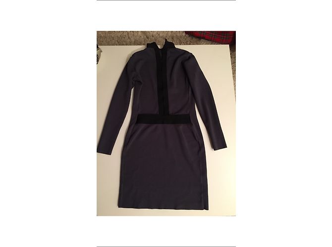Autre Marque Stretchkleid Anthrazit Grau M - Ansicht 4