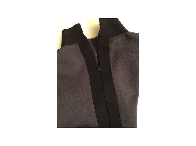 Autre Marque Stretchkleid Anthrazit Grau M - Ansicht 5