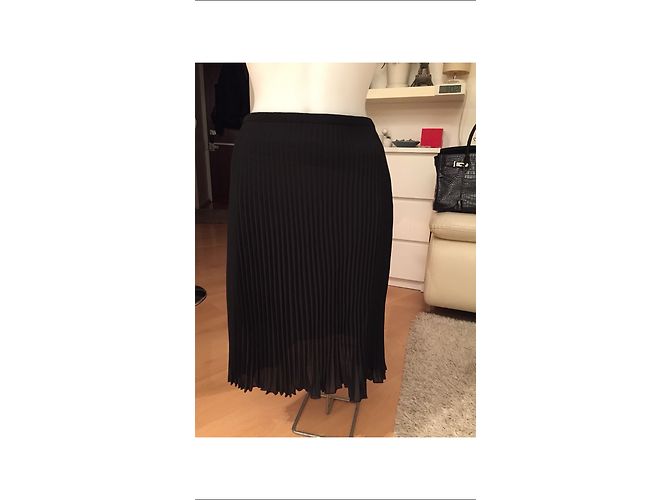 Autre Marque Falda plisada negra Sí talla 40 Negro - vista 2
