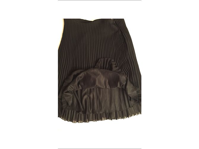 Autre Marque Falda plisada negra Sí talla 40 Negro - vista 3