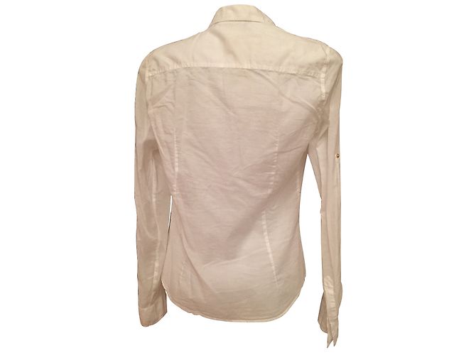 Camisa Zara Blanca de Algodón S Blanco - vista 2