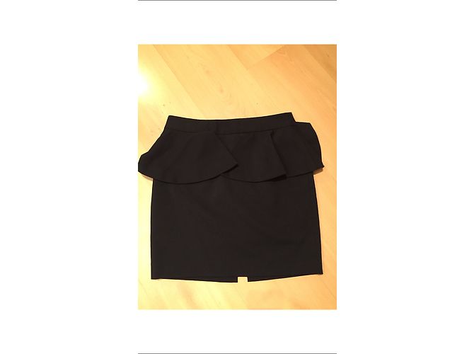 Autre Marque Gonna corta nera Forever 21 in cotone stretch S Nero - vista 3
