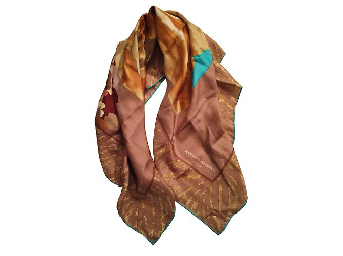 Sciarpa in seta Jean Louis Scherrer 86 x 86 cm Multicolore - vista 2