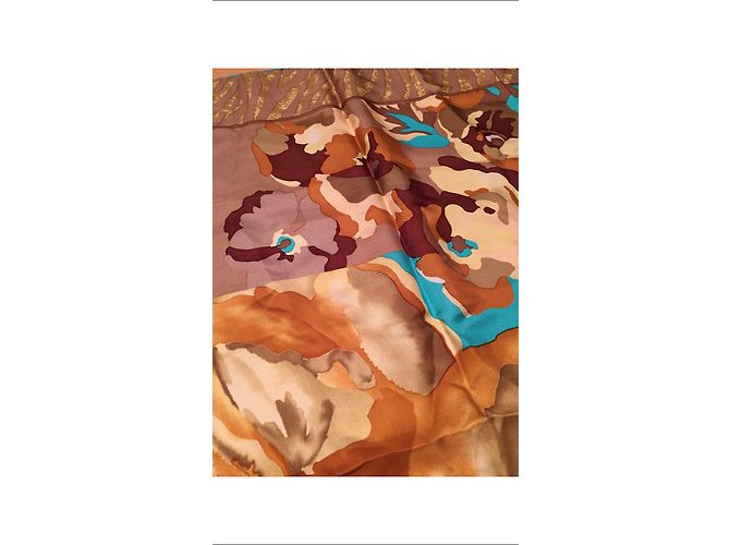 Sciarpa in seta Jean Louis Scherrer 86 x 86 cm Multicolore - vista 6