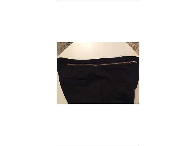 Zara Hose schwarz mit Reißverschluss an der Taille - Ansicht 4