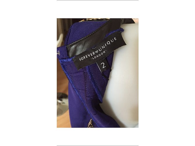 Autre Marque Forever 21 Kleid Lila Stretch Größe 38 - Ansicht 4