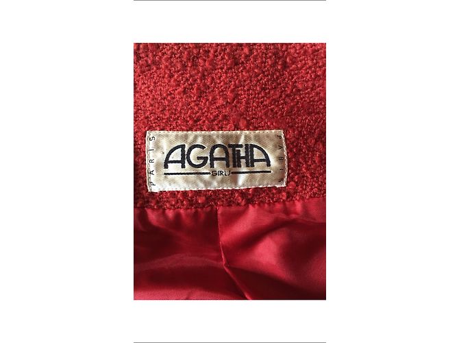 Autre Marque Agatha Rockanzug aus roter Wolle - Ansicht 5