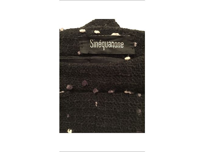 Falda de lana negra Sinéquanone Talla 38 Negro - vista 3