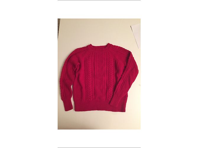 Pull Zara Rouge à Bandes Taille M - Neuf Avec étiquettes - Marque Maje