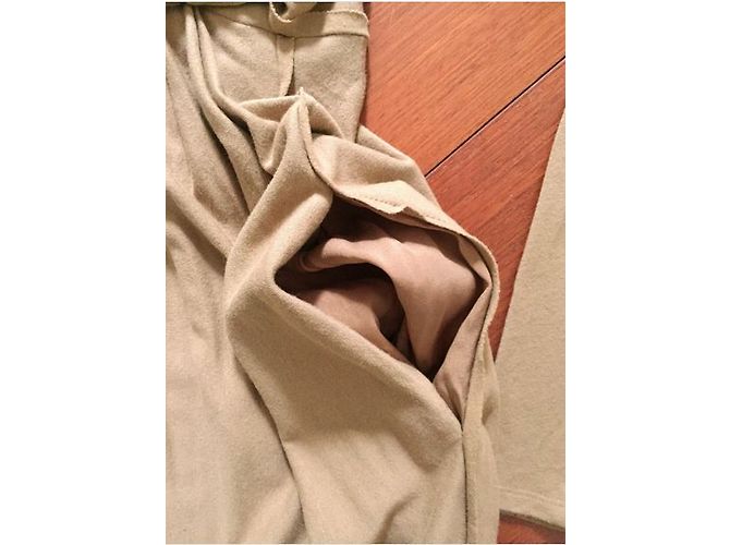 Dkny Drape Kleid Beige Viscose - Ansicht 4
