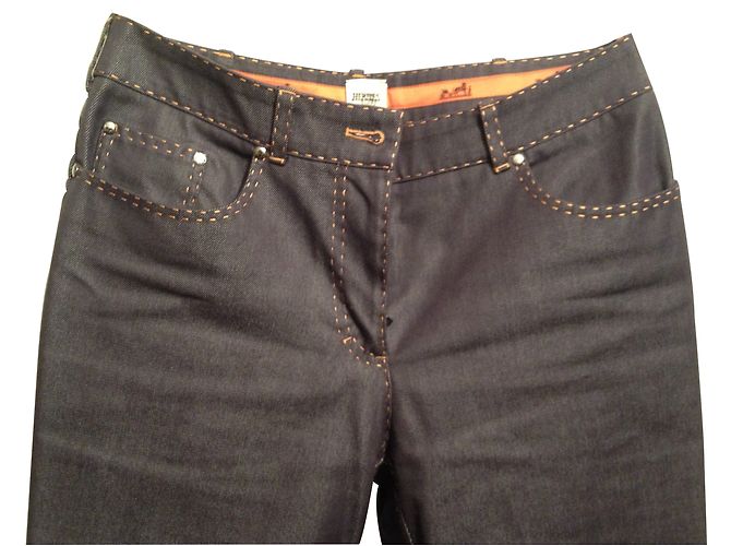 Hermès Hose, Gamaschen Lila - Ansicht 2